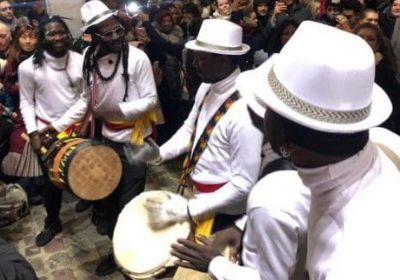 spectacle de rue africain wim percussion